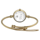 Titan Womens Raga Spotlight Analog Watch White Dial with Gold Stainless Steel Band,95425YM01