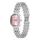 Titan Raga Spotlight Women's Quartz Analog Watch, Pink Dial, Silver Metal Strap, TI-95430S - view 3