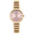 Titan Raga Spotlight Women's Quartz Analog Watch, Pink Dial, Gold Metal Strap - product image 1