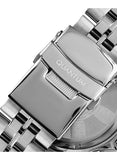 Quantum Men's Chronograph Watch Dark Blue Dial Metal Band, PWG930.390