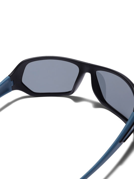 Fastrack P322BK3PV Men's Wraparound Sunglasses Grey / Black Lens
