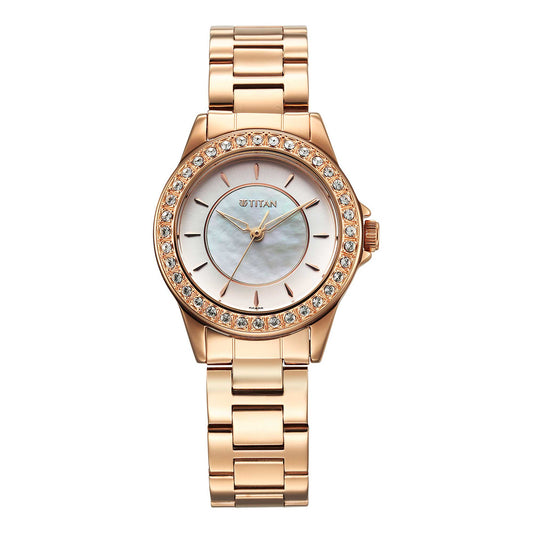 Titan, Women, Analog, Watch, Mother of pearl Dial, 9798WM05