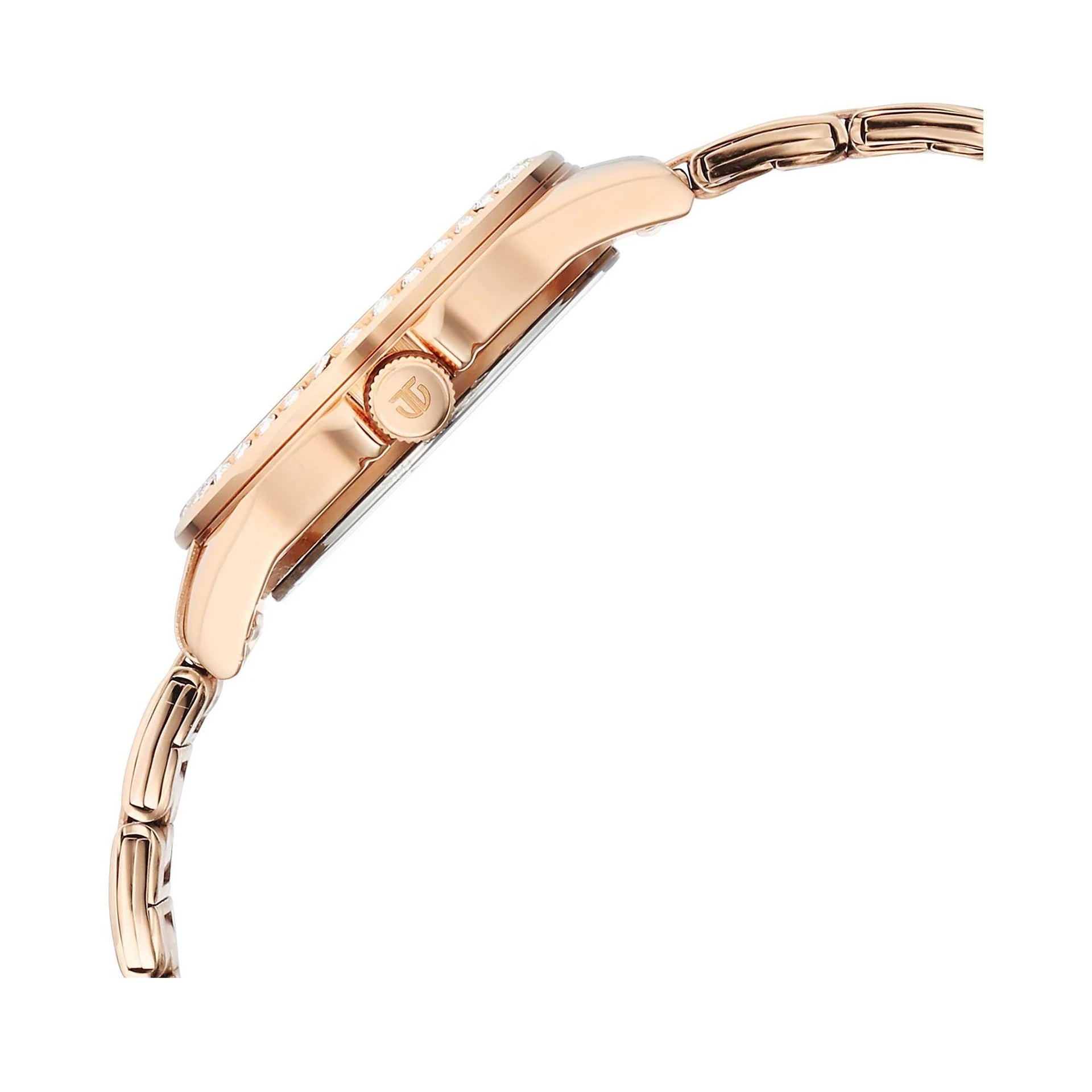 Titan Women's Watch Sparkle Collection Analog, Mother Of Pearl Dial With Rose Gold Stainless Strap, 9798WM05