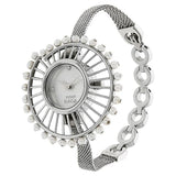 Titan Raga Women's Watch Analog Mother of Pearl Dial With Silver Stainless Steel Band, 9970SM01