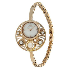 Titan Raga  Women's Watch Analog Mother of Pearl Dial With Gold Stainless Steel  Band, 9972WM01
