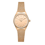 Lee Cooper Women's Watch Analog Rose Gold Dial with Rose Gold Mesh Band, LC08140.410