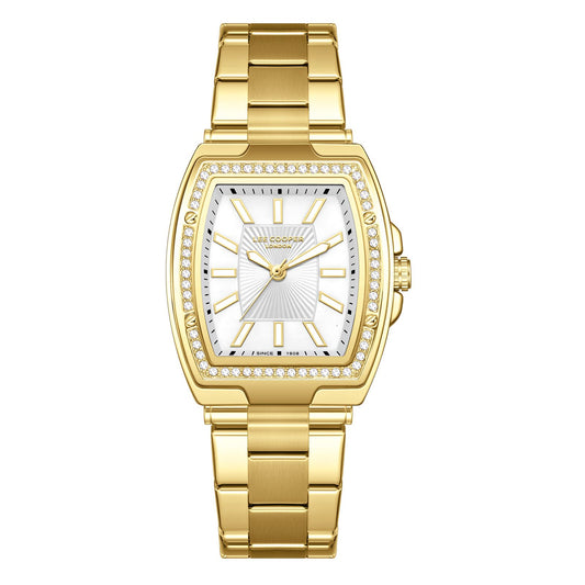 Lee Cooper, Men's, Analog Watch, Gold Dial, with Stainless Steel Band, LE-LC08058.120