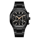 Lee Cooper Men's Watch Analog Black Dial with Black Stainless Steel Band, LC08169.650