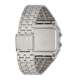 Casio Men's Watch Vintage Collection Digital, Black Dial Silver Stainless Steel Strap, A500WA-1DF