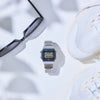 Casio Vintage Unisex Bluetooth Watch Digital Dial with Silver Stainless Steel Band, ABL-100WE-1ADF