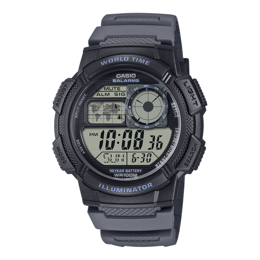Casio Men's Digital Watch, Black Dial With Black Resin Band, AE-1000W-8AVDF | Kewalrams Bahrain