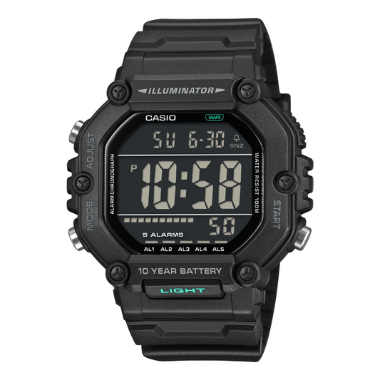 Casio Men's Digital Watch, Black Display With Resin Band, AE-1600HX-1BVDF - product image