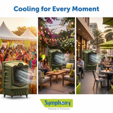 Symphony Air Force 100 Semi-Commercial Air Cooler with Xtra Power Jet Fan-100L, 325W, airforce100