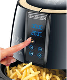 Black+Decker, Digital Air Fryer Aerofry 4 Litres, Black, AF400-B5