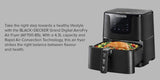Black+Decker, 4.3 Litres Air Fryer, Rapid Air Convection, 80–200°C Adjustable Temperature AF700-B5