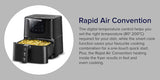 Black+Decker, 4.3 Litres Air Fryer, Rapid Air Convection, 80–200°C Adjustable Temperature AF700-B5 Air Fryer BL-AF700-B5