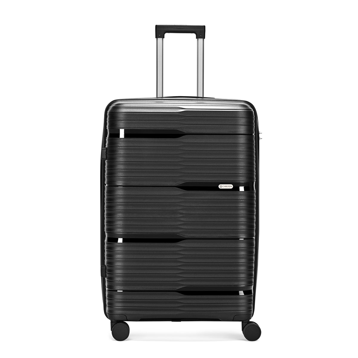 Carlton Alton 66cm 8 Wheel Hard Top Trolley-Black, ALTON66BK