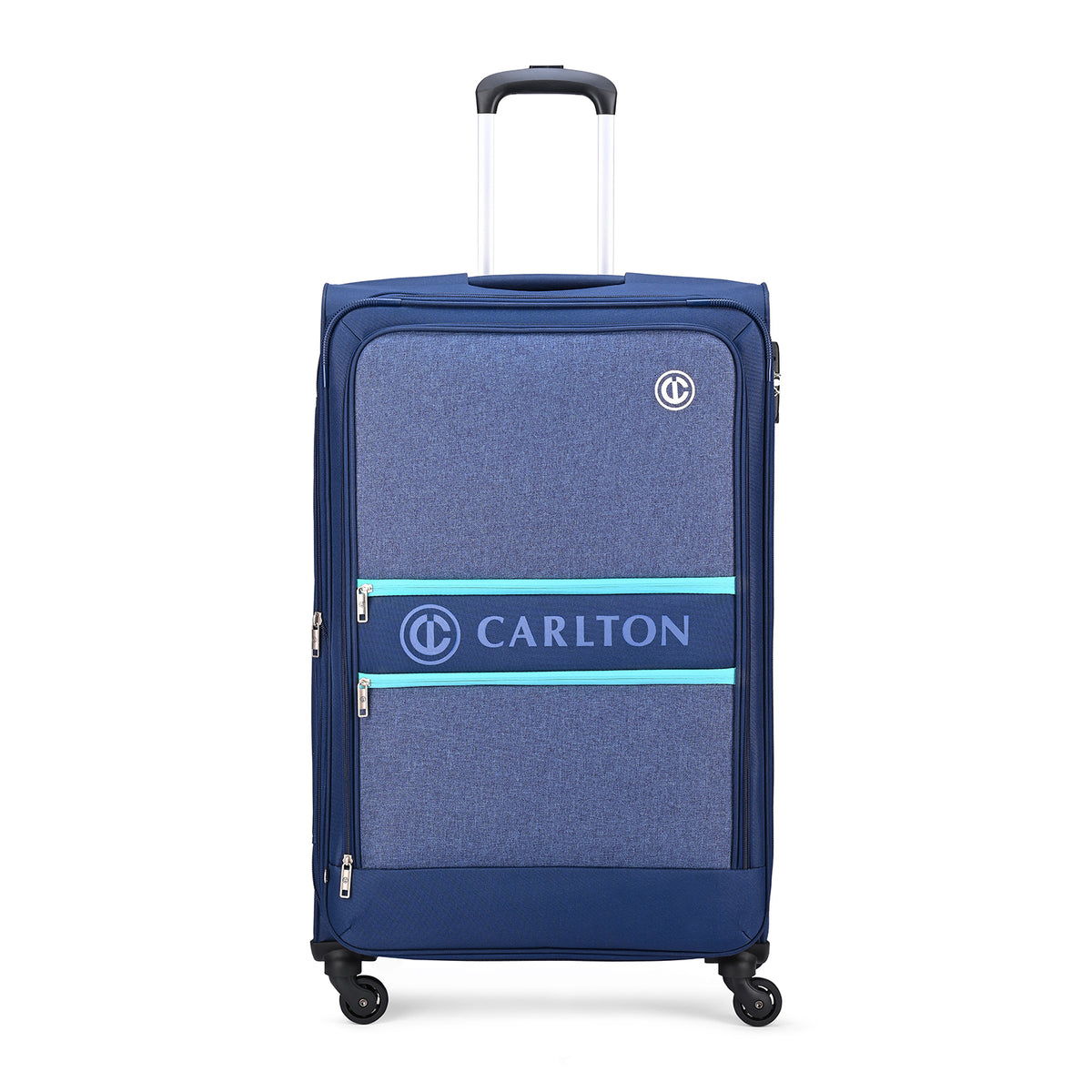 Carlton Apache Plus 79cm 4 Wheel Soft Trolley Blue, APACHEPLUS79BLU