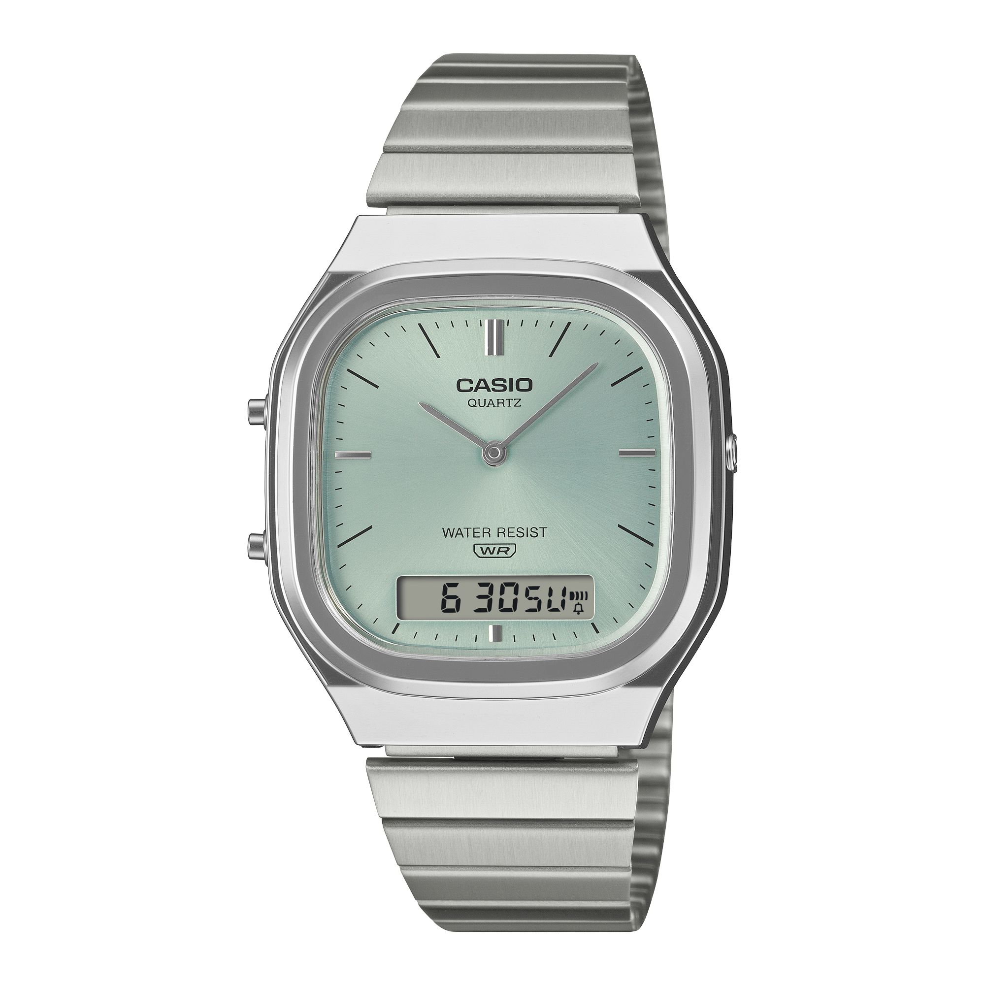 Casio Men's Analog Digital Watch, Blue Dial With Stainless Steel Band, AQ-240E-2ADF - product image