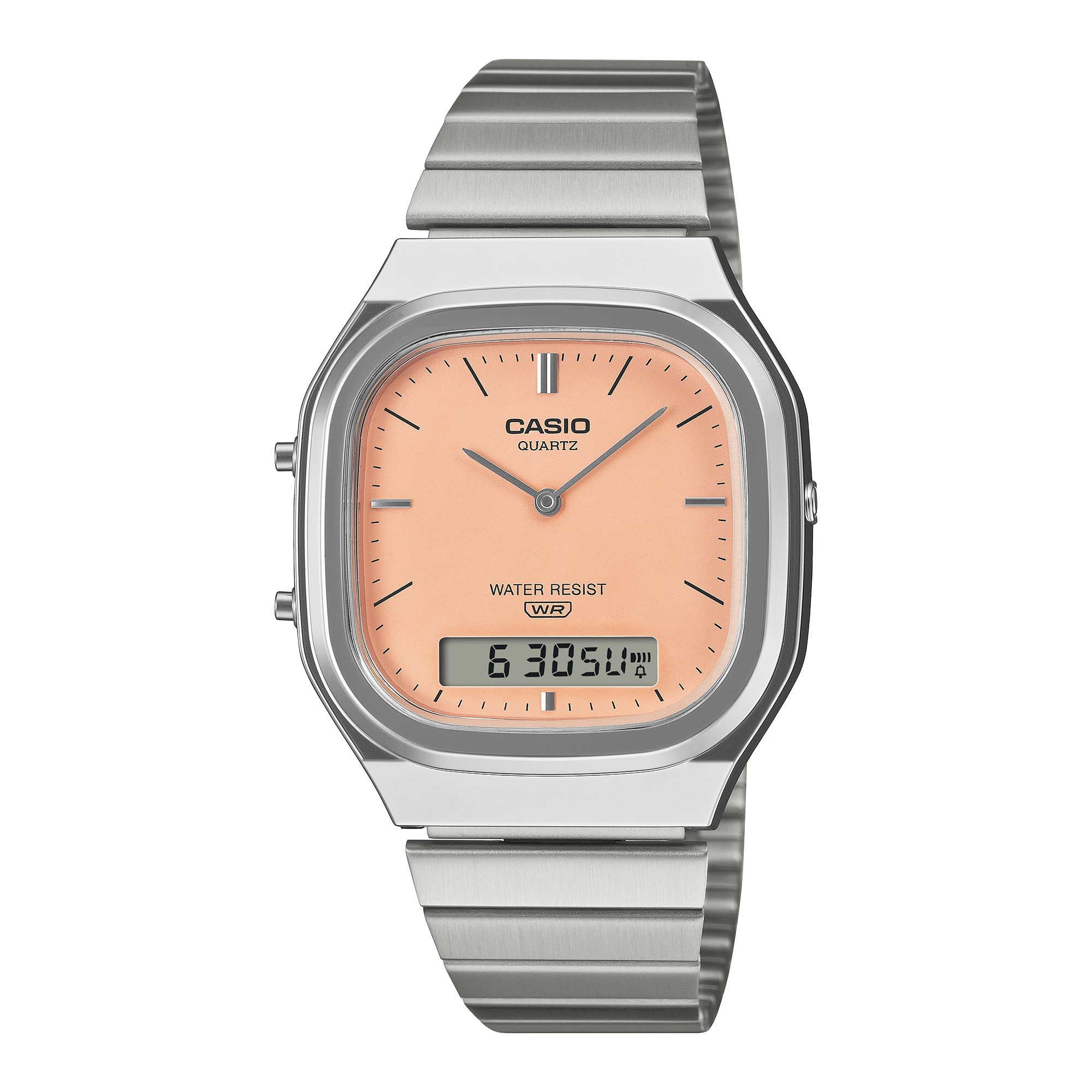 Casio Men's Analog Digital Watch, Pink Dial With Stainless Steel Band, AQ-240E-4ADF - product image