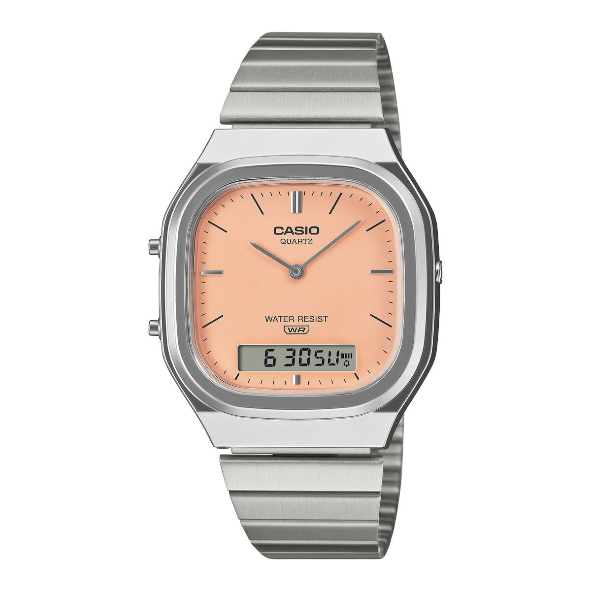 Casio Men's Analog Digital Watch, Pink Dial With Stainless Steel Band, AQ-240E-4ADF - product image