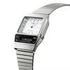 Casio Unisex Watch Analog Digital Display, Dual Time  Stainless Steel Grey Ion Plated Strap, AQ-800E-7ADF