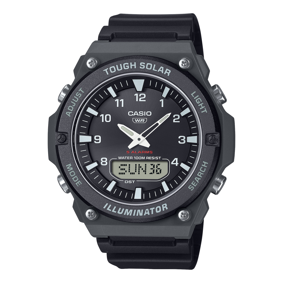 Casio Men's Analog-Digital Watch, Black Dial With Black Resin Band, AQ-S820W-1AVDF | Kewalrams Bahrain
