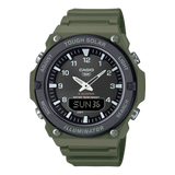 Casio Men's Analog-Digital Watch, Black Dial With Green Resin Band, AQ-S820W-3BVDF | Kewalrams Bahrain