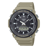 Casio Men's Analog-Digital Watch, Black Dial With Beige Resin Band, AQ-S820W-5AVDF | Kewalrams Bahrain