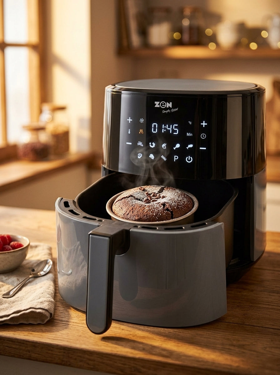 Zen Digital Air Fryer 8L 1800W  with 5 Accessories , ZAF850D