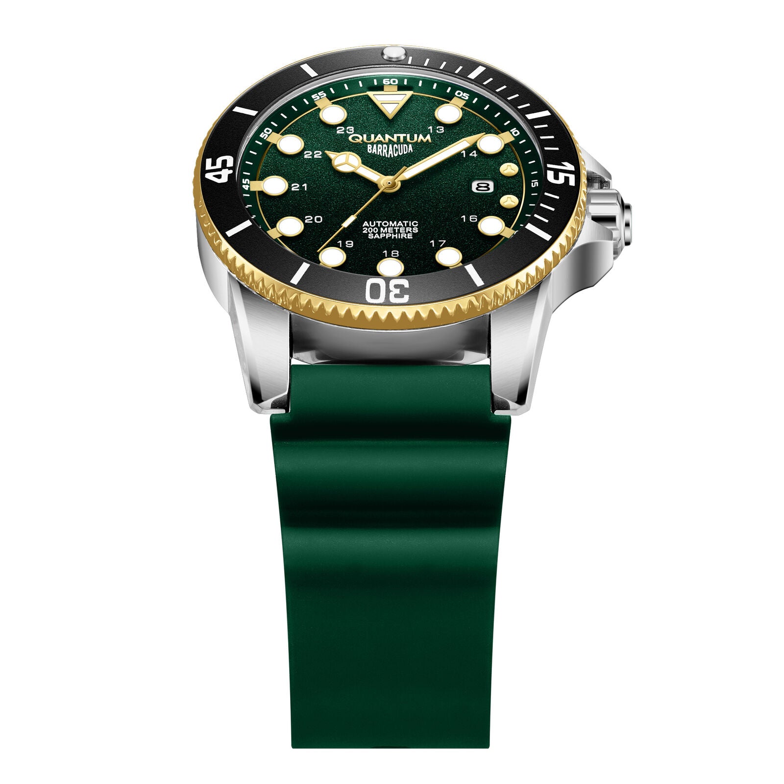 Quantum, Men's, Analog Watch, Green Dial, with Silicone Band, QU-BAR1115.271