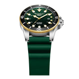 Quantum, Men's, Analog Watch, Green Dial, with Silicone Band, QU-BAR1115.271