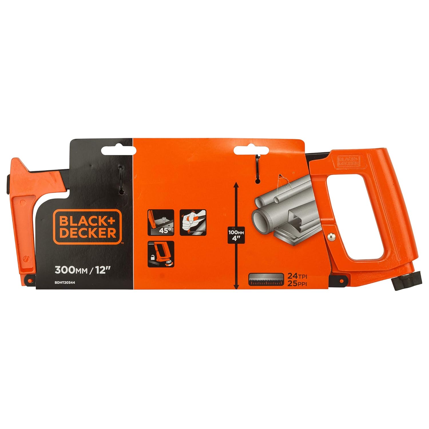Black+Decker, Steel 300mm Metal Hacksaw,BDHT20344