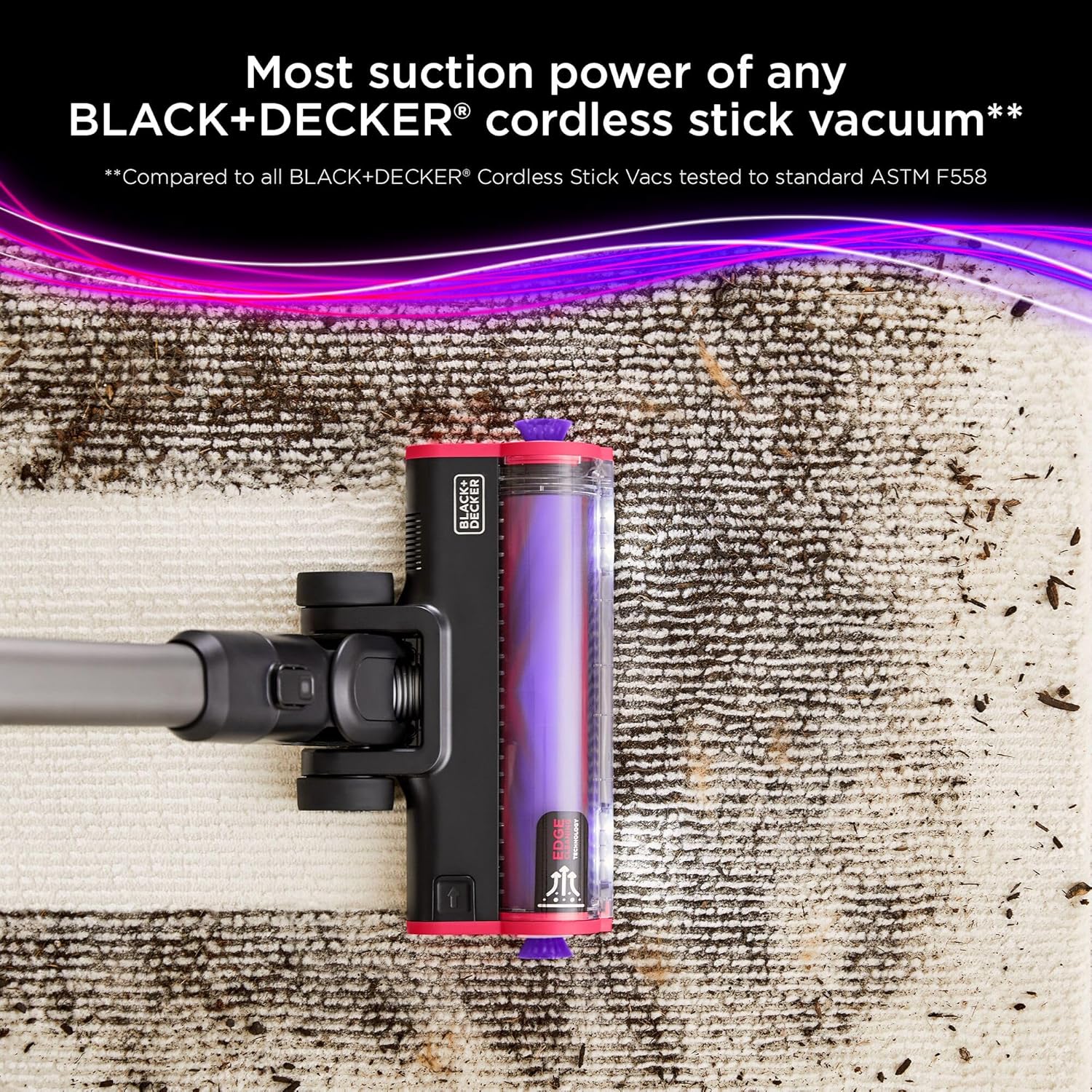 BLACK+DECKER Power series+ Cordless Stick Vacuum Cleaner – 2-in-1, Lightweight, BHFEA640WG