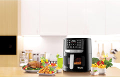 Black+Decker 4.5 L Digital AirOfry with Window, 1500 W, AF4500,Digital air fryer with viewing window