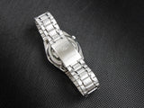 Seiko 21 Jewels Arabic Dial Men's Watch Analog Black Dial with Silver Stainless Steel Band, SNK063J5