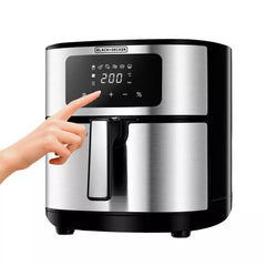 Black+Decker  5.7 L Digital AirOfry, 1500 W, Stainless Steel Finish, AF7257