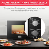BLACK+DECKER Microwave Oven, 20L, Black, MZ2005P