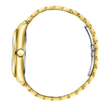 Beverly Hills Polo Club Men's Analog Watch, White Ceramic Dial  With Golden Stainless Steel Band, BP3018X.130