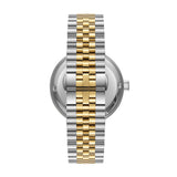 Beverly Hills Polo Club Men's Date Analog Watch with Gold Dial and Silver and Gold Stainless Steel Band, BP3018X.210
