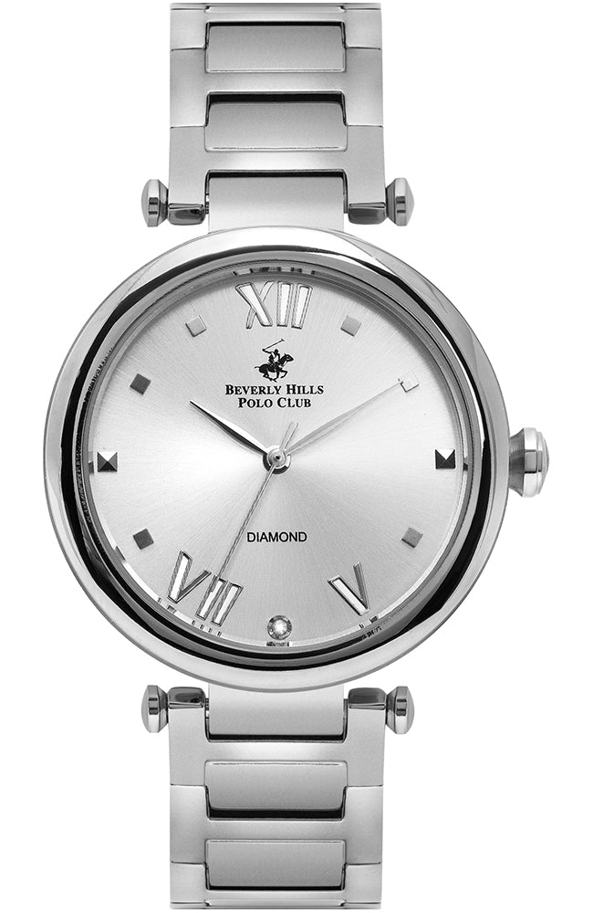 Beverly Hills Polo Club, Men's, Analog Watch, Silver Dial, with Stainless Steel Band, BH-BP3100X.320