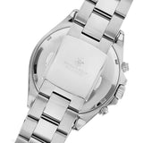Beverly Hills Polo Club Men's Multifunction Watch with Dark Blue Dial and Silver Stainless Steel Band, BP3127X.390