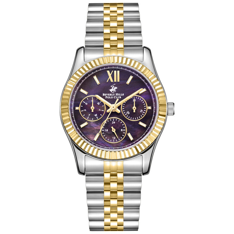 Beverly Hills Polo Club, Men's, Analog Watch, Gold Dial, with Stainless Steel Band, BH-BP3169C.290