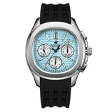 Beverly Hills Polo Club Men's Analog Watch, Blue Dial Multi-Function With Black Silicon Strap, BP3211X.300