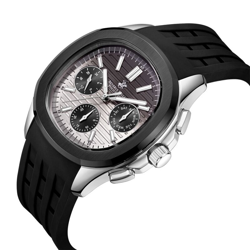 Beverly Hills Polo Club BH-BP3211X.361 grey dial watch with Silicone strap