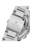Beverly Hills Polo Club Men's Multifunction Watch with Dark Blue Dial and Silver Stainless Steel Band, BP3212X.390