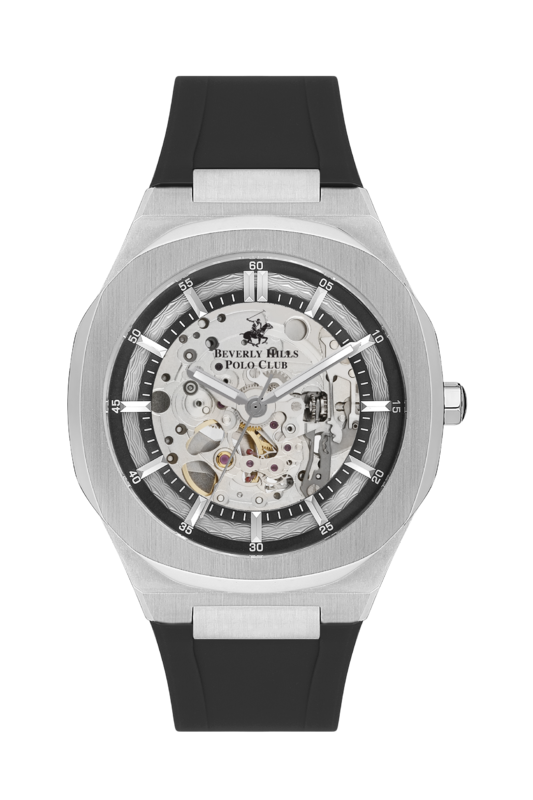 Beverly Hills Polo Club, Men's, Analog Watch, Black Dial, with Silicone Band, BH-BP3543X.351