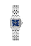 Beverly Hills Polo Club Women's Analog Watch, Blue Dial  With Silver Stainless Steel Band, BP3600C.390