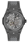 Beverly Hills Polo Club Men's Automatic Watch, Gun Dial  With Grey Silicon Strap, BP3636X.066