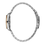 Beverly Hills Polo Club Women's Date Analog Watch with Silver Dial and Silver and rose-gold-111 Stainless Steel Band, BP3654X.530